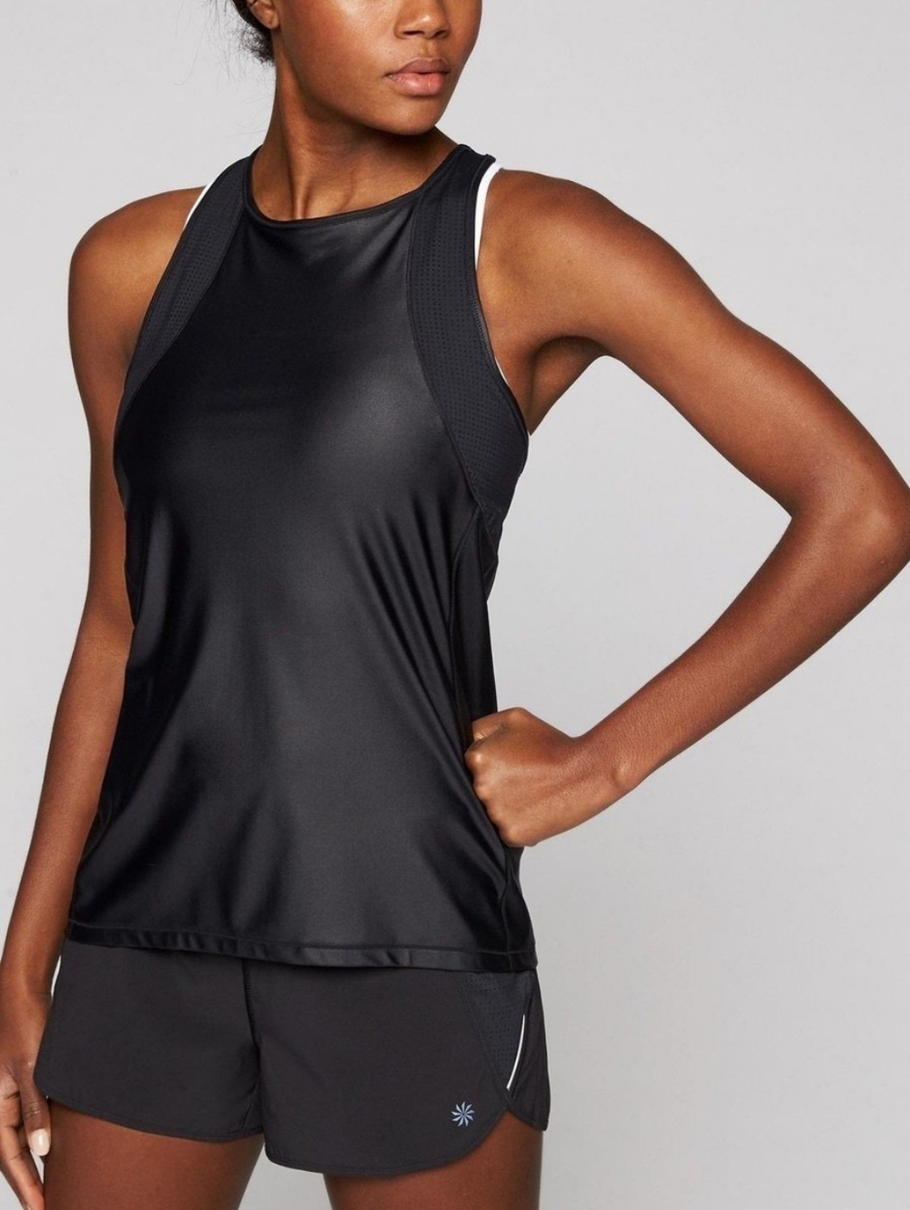 Athleta FitFast Racer Back Tank With Breathable Panels Size Medium